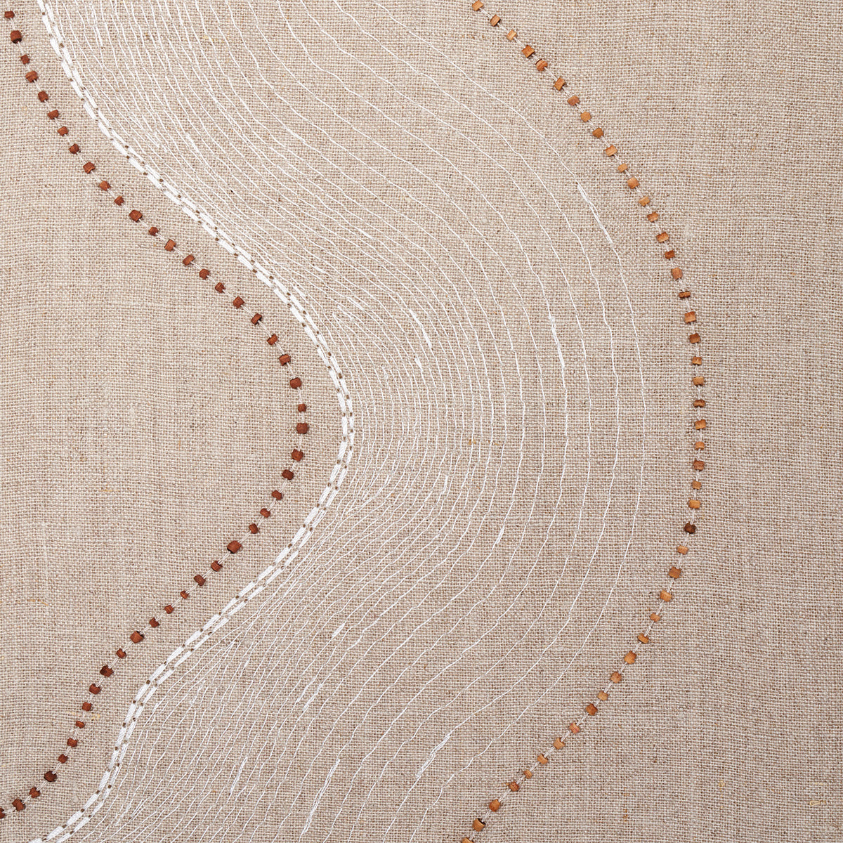 TOPO-BEADED-SHEER-NATURAL-SCHUMACHER-75902 - Schumacher Fabric