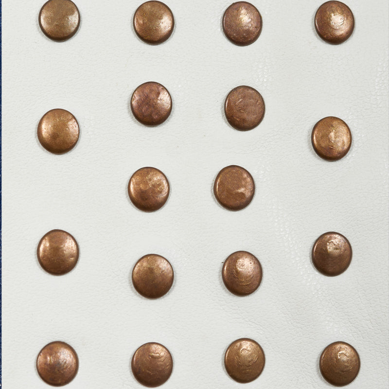STUDDED-LEATHER-TRIM-IVORY-SCHUMACHER-76090 - Schumacher Trim