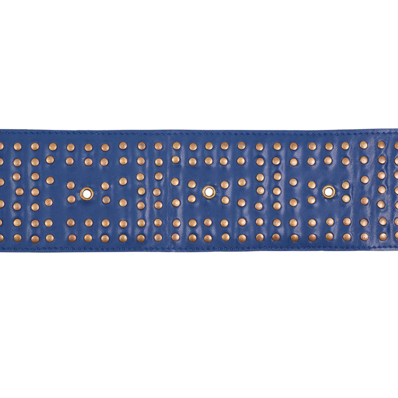 STUDDED-LEATHER-TRIM-NAVY-SCHUMACHER-76093 - Schumacher Trim