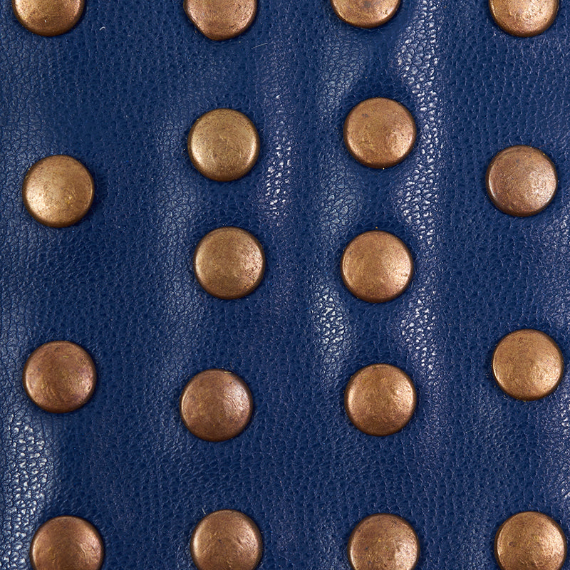 STUDDED-LEATHER-TRIM-NAVY-SCHUMACHER-76093 - Schumacher Trim