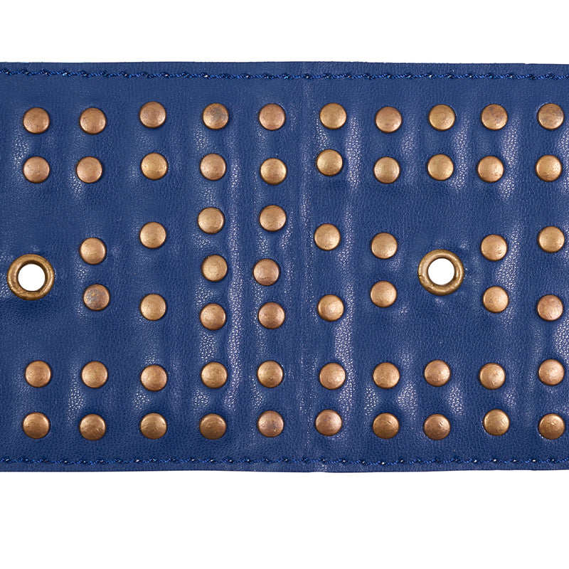 STUDDED-LEATHER-TRIM-NAVY-SCHUMACHER-76093 - Schumacher Trim