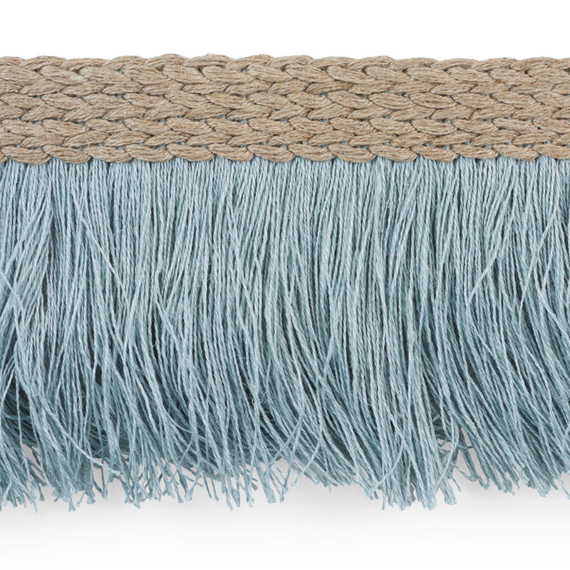 BRAIDED-LINEN-FRINGE-SKY-SCHUMACHER-76260 - Schumacher Trim