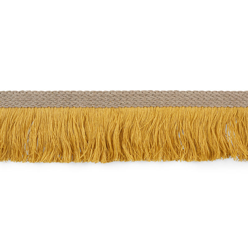 BRAIDED-LINEN-FRINGE-GOLD-SCHUMACHER-76263 - Schumacher Trim