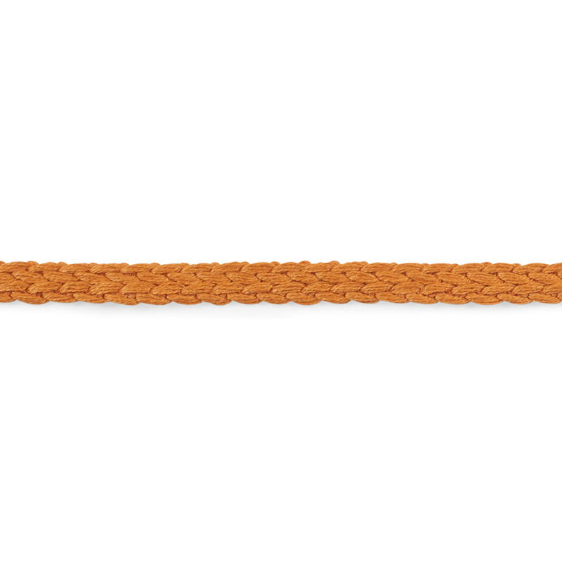 BRAIDED-LINEN-TAPE-NARROW-ORANGE-SCHUMACHER-76272 - Schumacher Trim