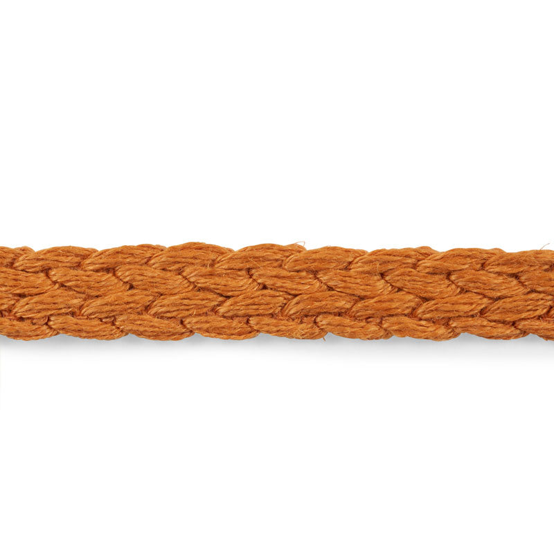 BRAIDED-LINEN-TAPE-NARROW-ORANGE-SCHUMACHER-76272 - Schumacher Trim