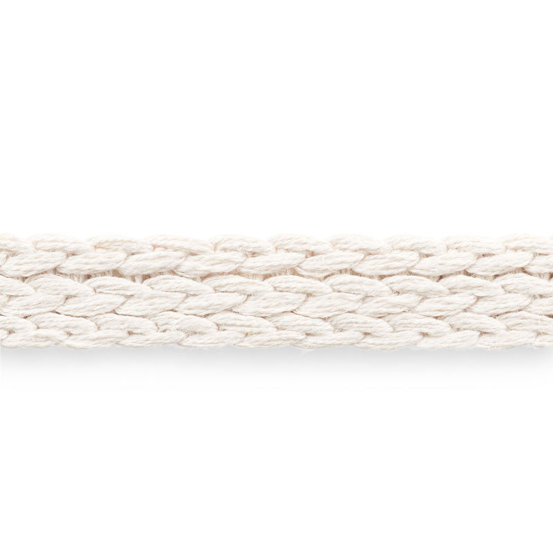 BRAIDED-LINEN-TAPE-MEDIUM-IVORY-SCHUMACHER-76285 - Schumacher Trim