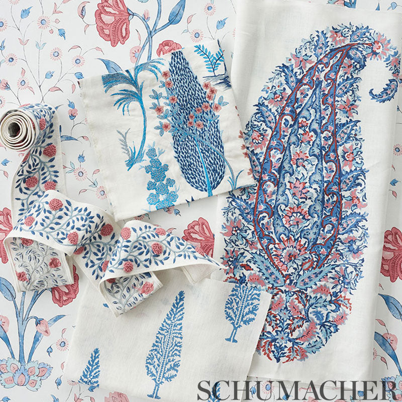ASHOKA-TAPE-ROSE-SKY-SCHUMACHER-76290 - Schumacher Trim