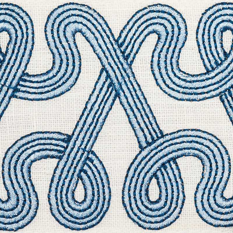 FREEFORM-EMBROIDERED-TAPE-SKY-SCHUMACHER-76731 - Schumacher Trim