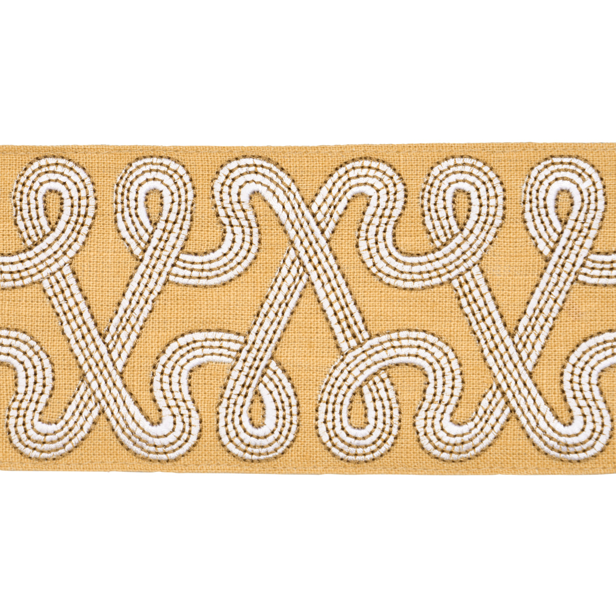 FREEFORM-EMBROIDERED-TAPE-MAIZE-SCHUMACHER-76735 - Schumacher Trim