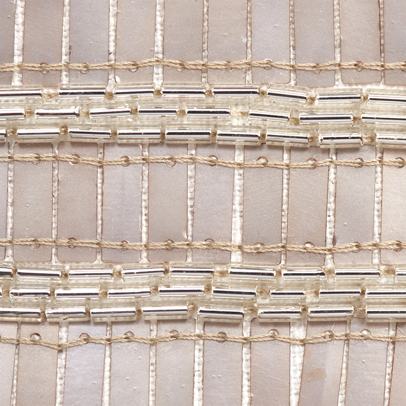 TRENTO-BEADED-TAPE-PLATINUM-SCHUMACHER-77380 - Schumacher Trim