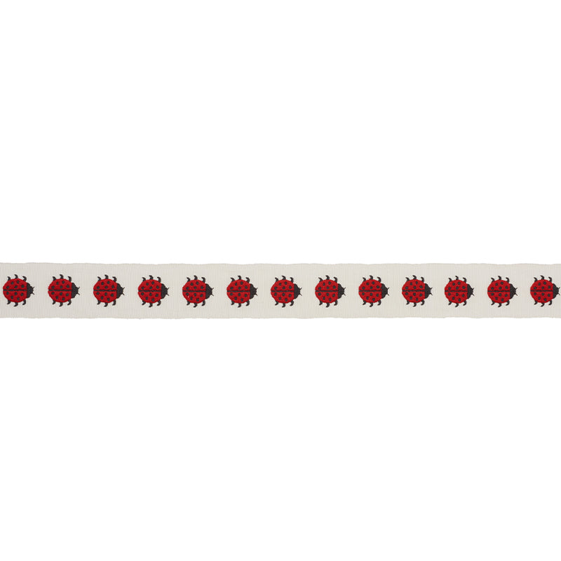 LADYBIRD-TAPE-RED-IVORY-SCHUMACHER-77390 - Schumacher Trim