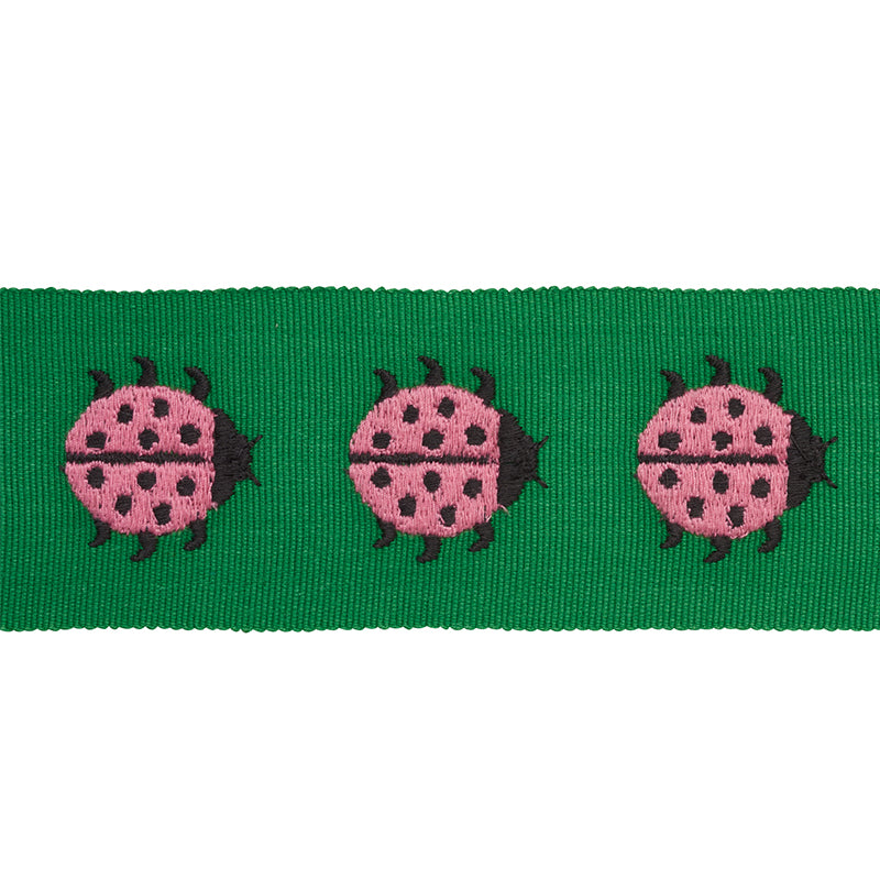 LADYBIRD-TAPE-PINK-GREEN-SCHUMACHER-77392 - Schumacher Trim