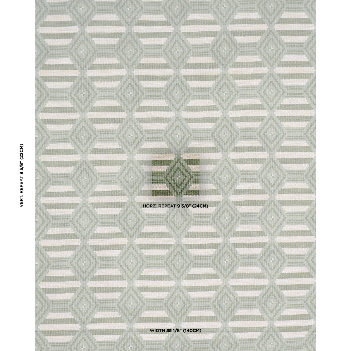 Manta Performance - Green & Mineral - Schumacher 77445 Fabric - Schumacher Fabric