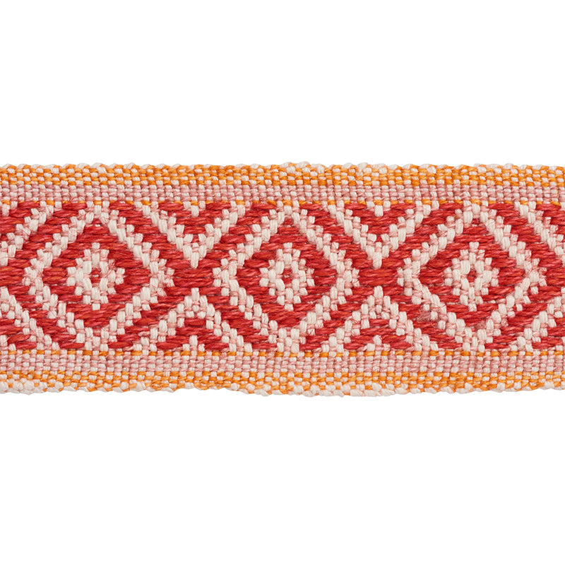 LARSON-HANDWOVEN-TAPE-RED-ORANGE-SCHUMACHER-77462 - Schumacher Trim