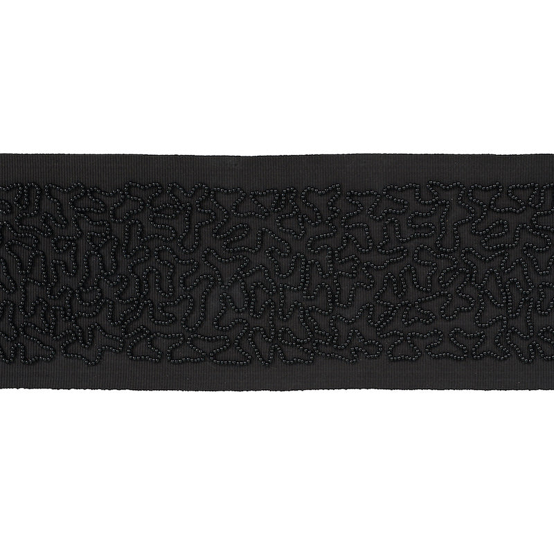 VERMICELLI-BEADED-TAPE-BLACK-SCHUMACHER-77482 - Schumacher Recortar