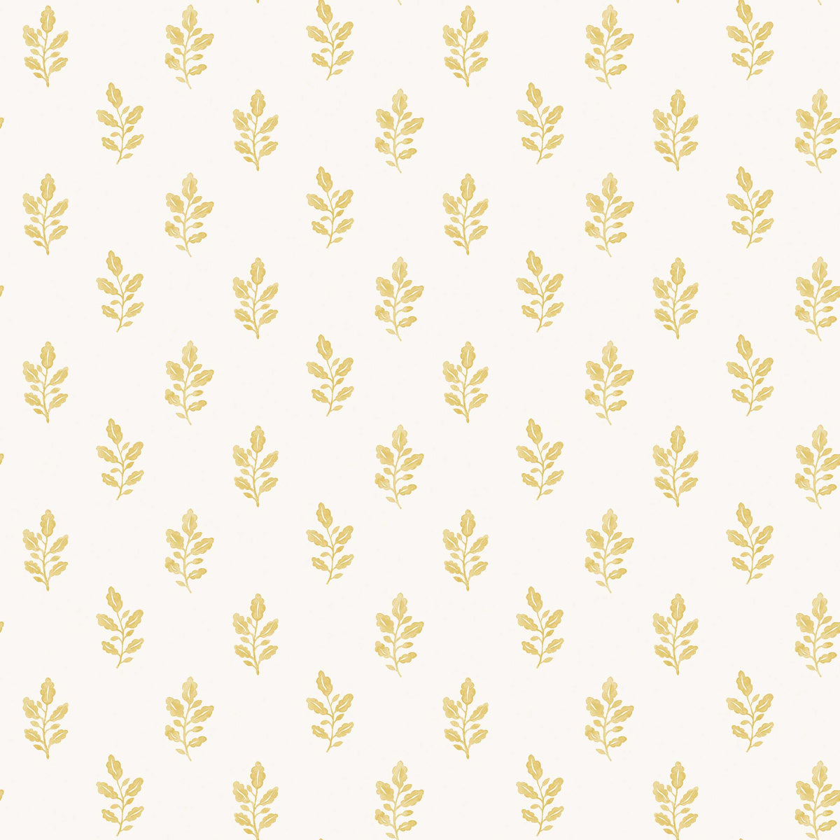 Little Oak - Yellow - Schumacher 7774 Wallpaper - Schumacher Wallpaper