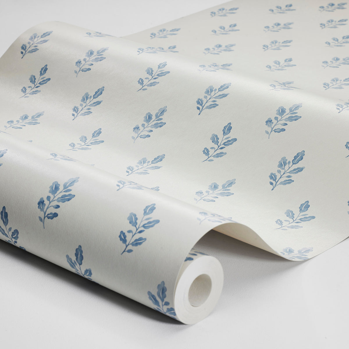Little Oak - Blue - Schumacher 7775 Wallpaper - Schumacher Wallpaper