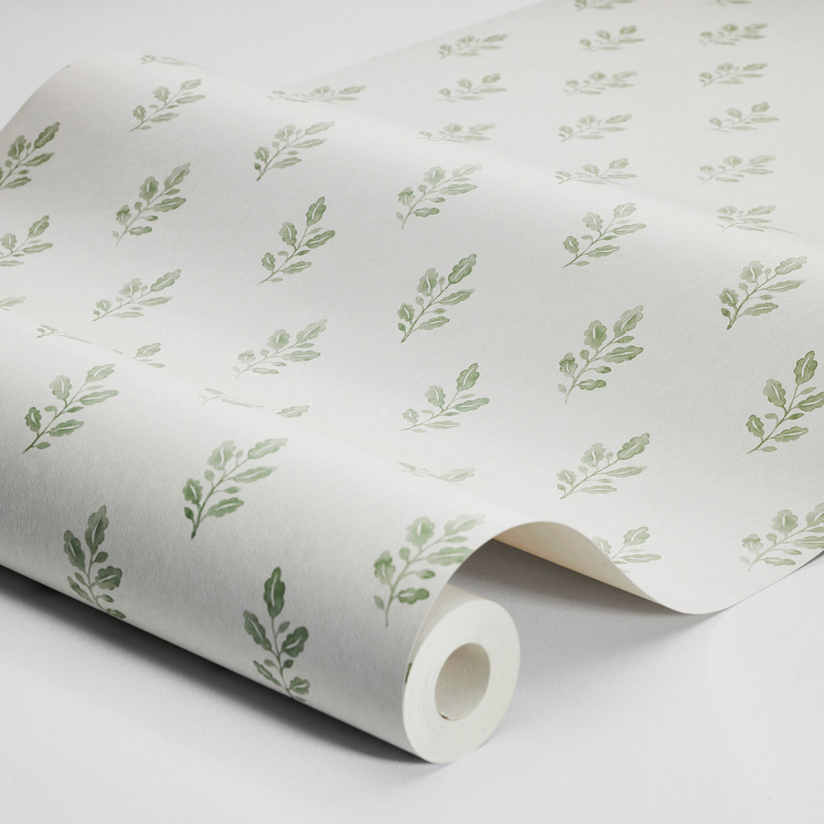 Little Oak - Green - Schumacher 7776 Wallpaper - Schumacher Wallpaper