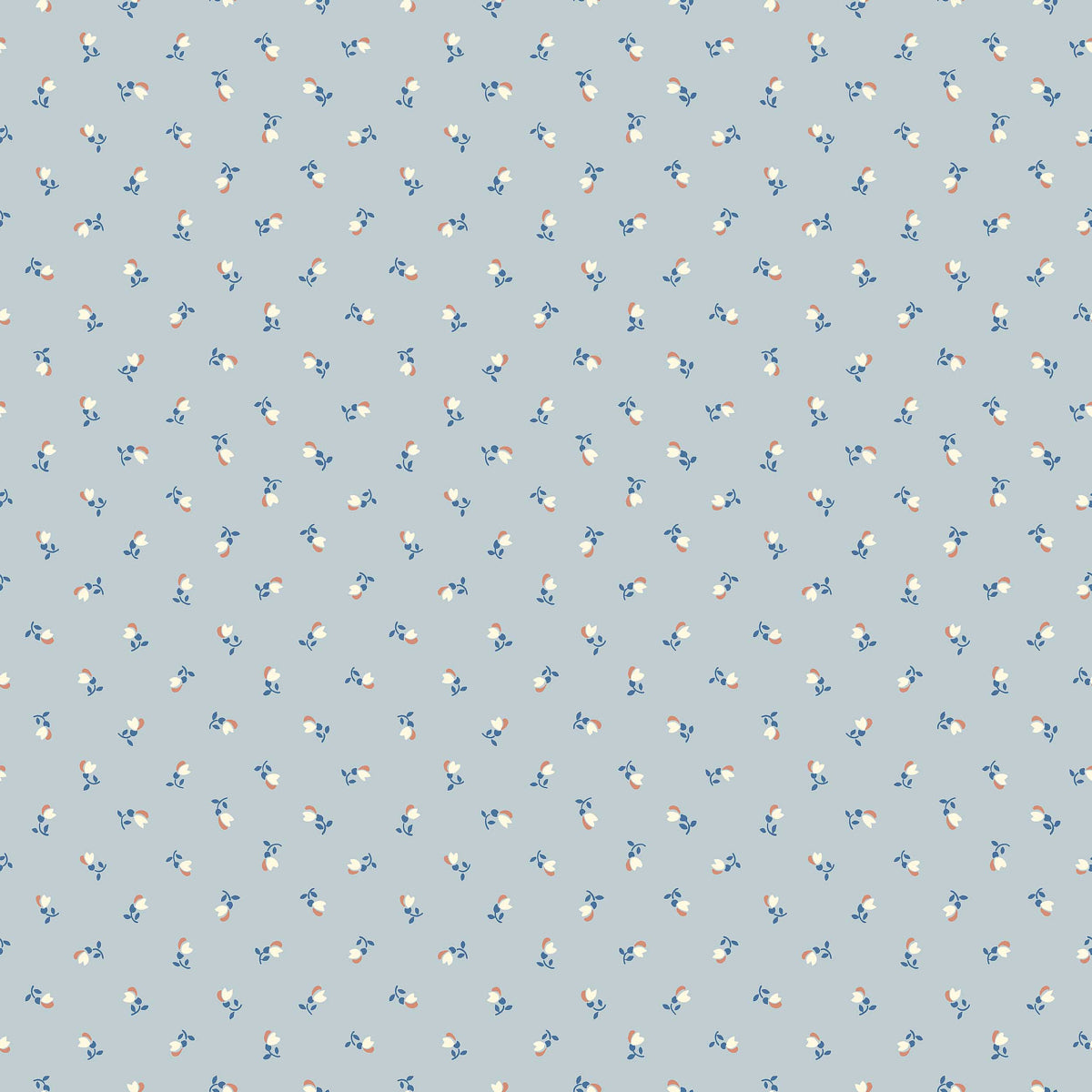 Petite Chérie - Blue - Schumacher 7783 Wallpaper - Schumacher Wallpaper