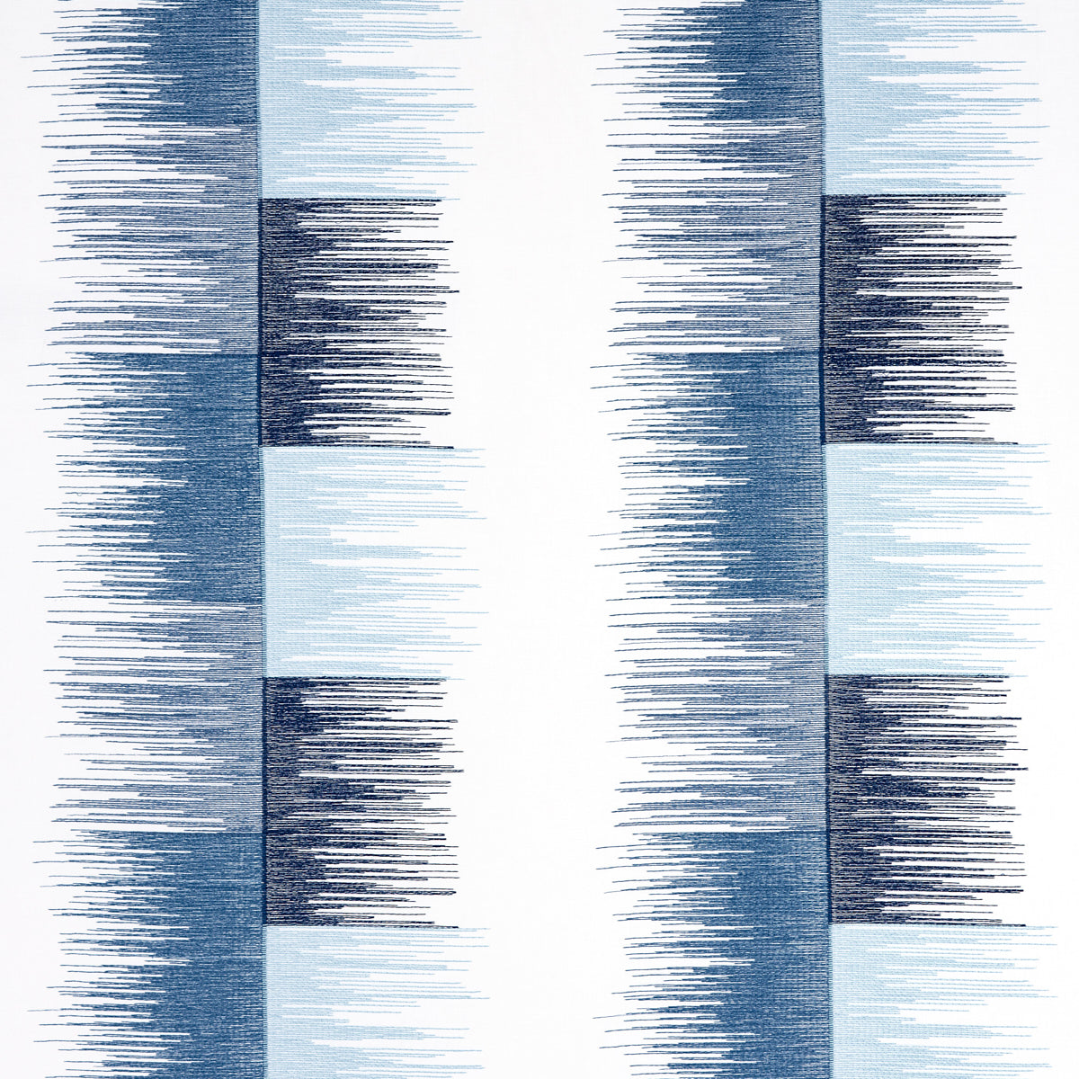 SUNBURST-STRIPE-EMBROIDERY-BLUE-SCHUMACHER-78404 - Schumacher Fabric