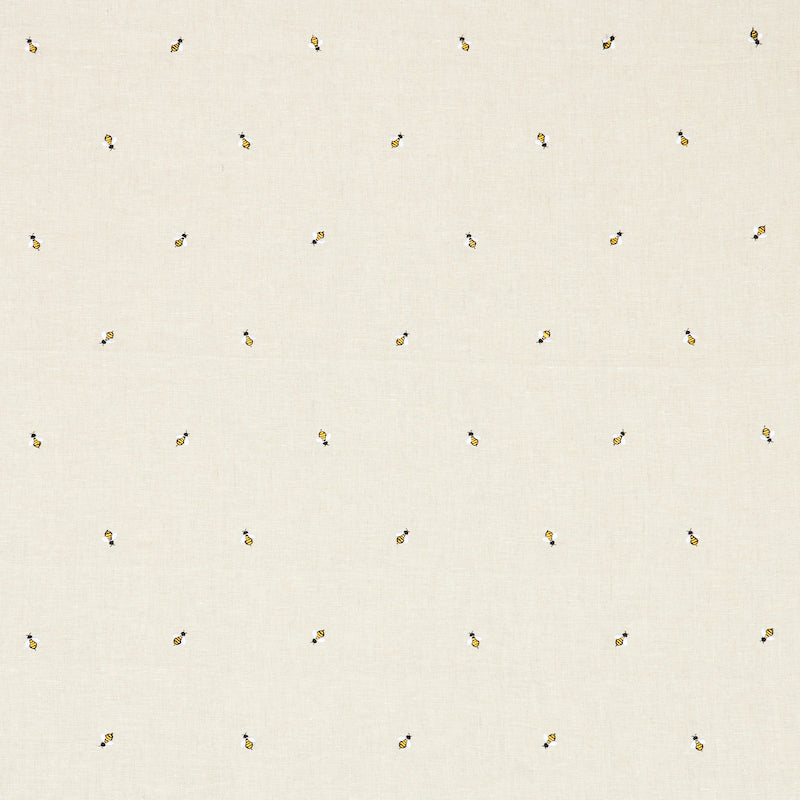 HONEY-BEE-EMBROIDERY-NATURAL-SCHUMACHER-78420