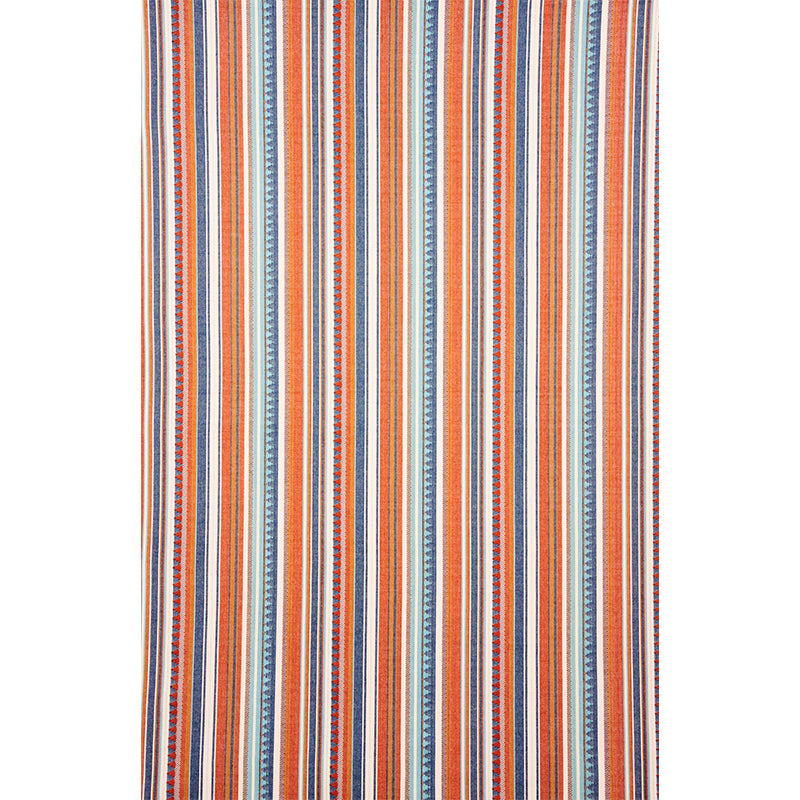 ZUNI-STRIPE-BLUE-ORANGE-SCHUMACHER-78730 - Schumacher Fabric