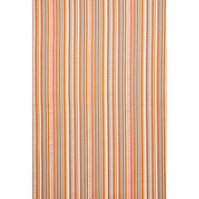 ZUNI-STRIPE-ORANGE-PINK-SCHUMACHER-78732 - Schumacher Fabric