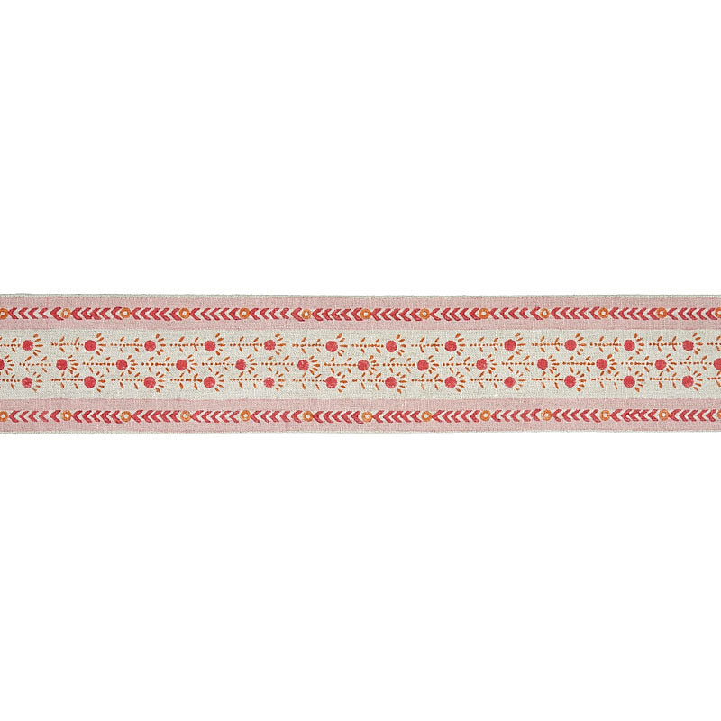 PICA-BELLA-HAND-BLOCKED-TAPE-PINK-ORANGE-SCHUMACHER-79100 - Schumacher Recortar