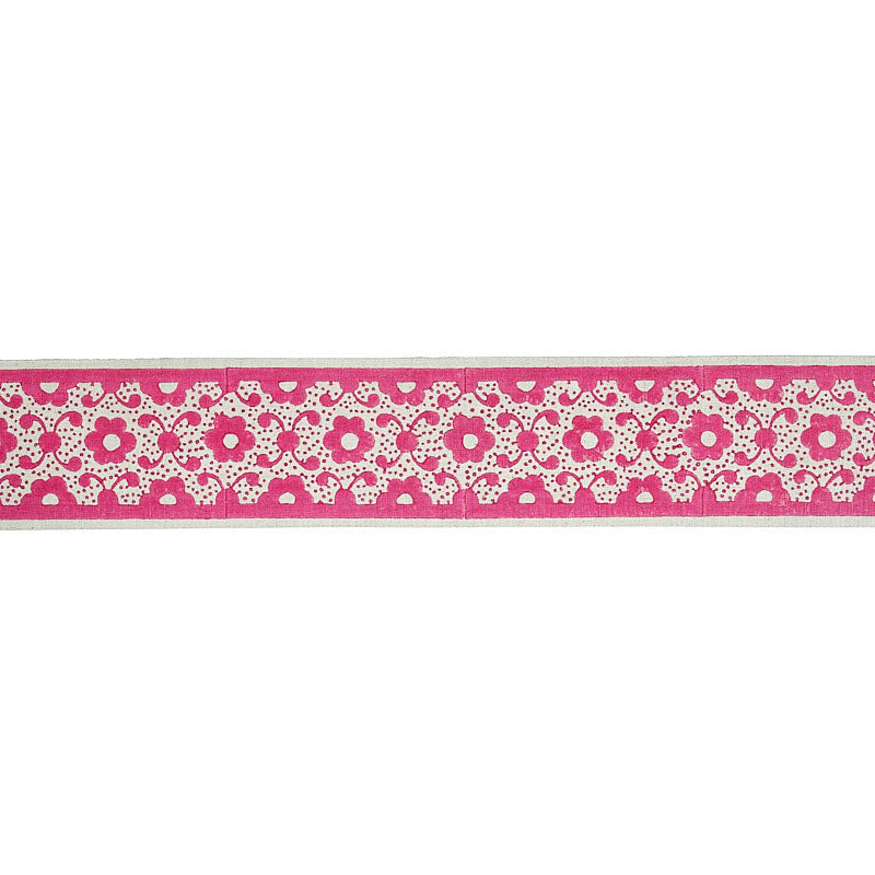 BRINDA-HAND-BLOCKED-TAPE-PINK-SCHUMACHER-79122 - Schumacher Recortar