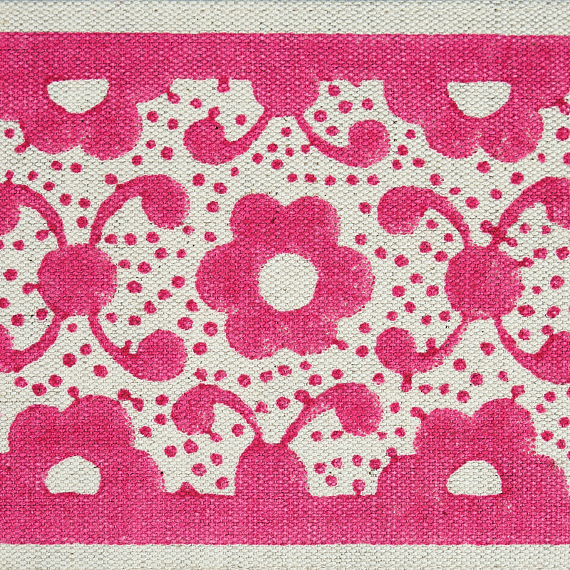 BRINDA-HAND-BLOCKED-TAPE-PINK-SCHUMACHER-79122 - Schumacher Recortar