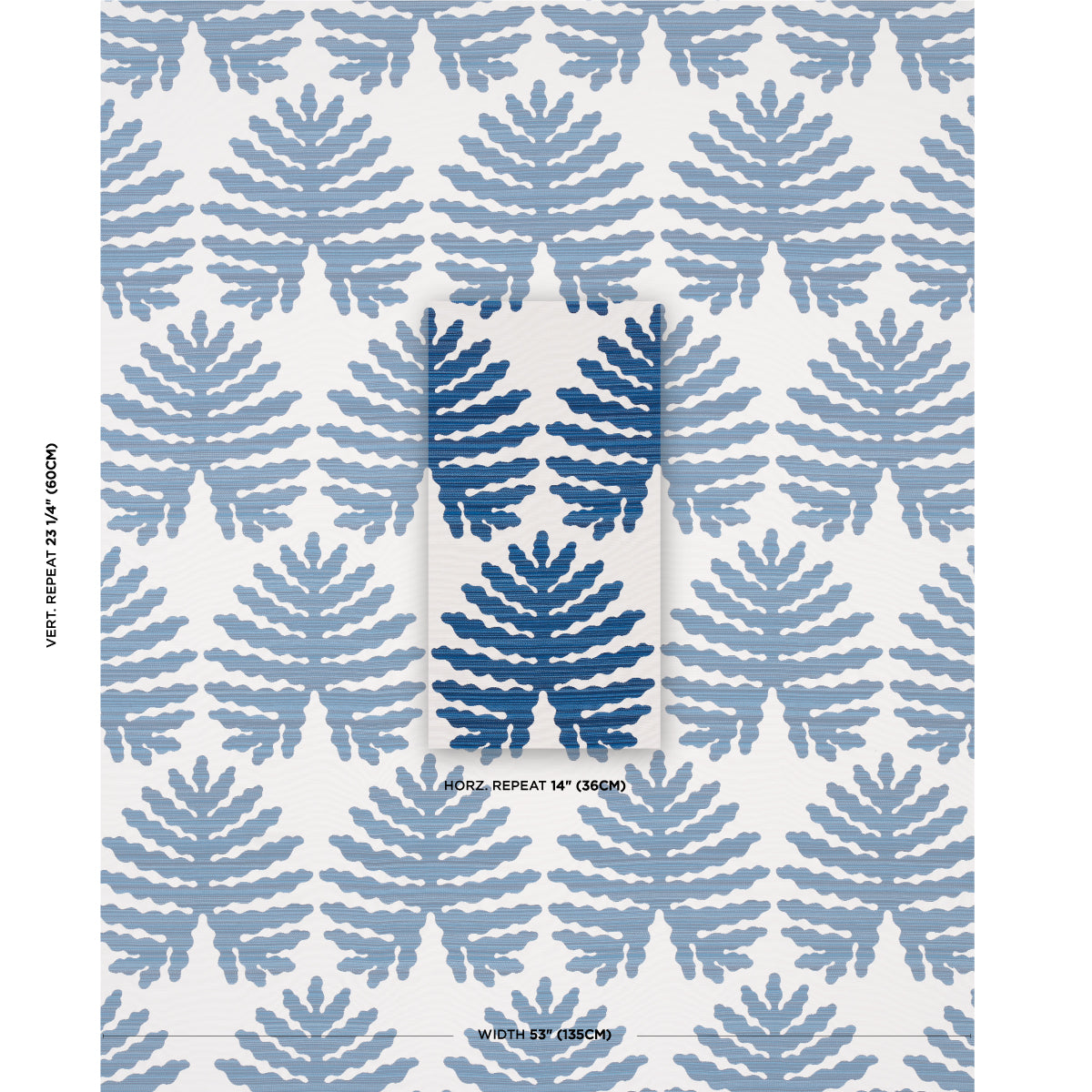 PALMA-SOLA-INDOOR-OUTDOOR-NAVY-SCHUMACHER-79180 - Schumacher Fabric