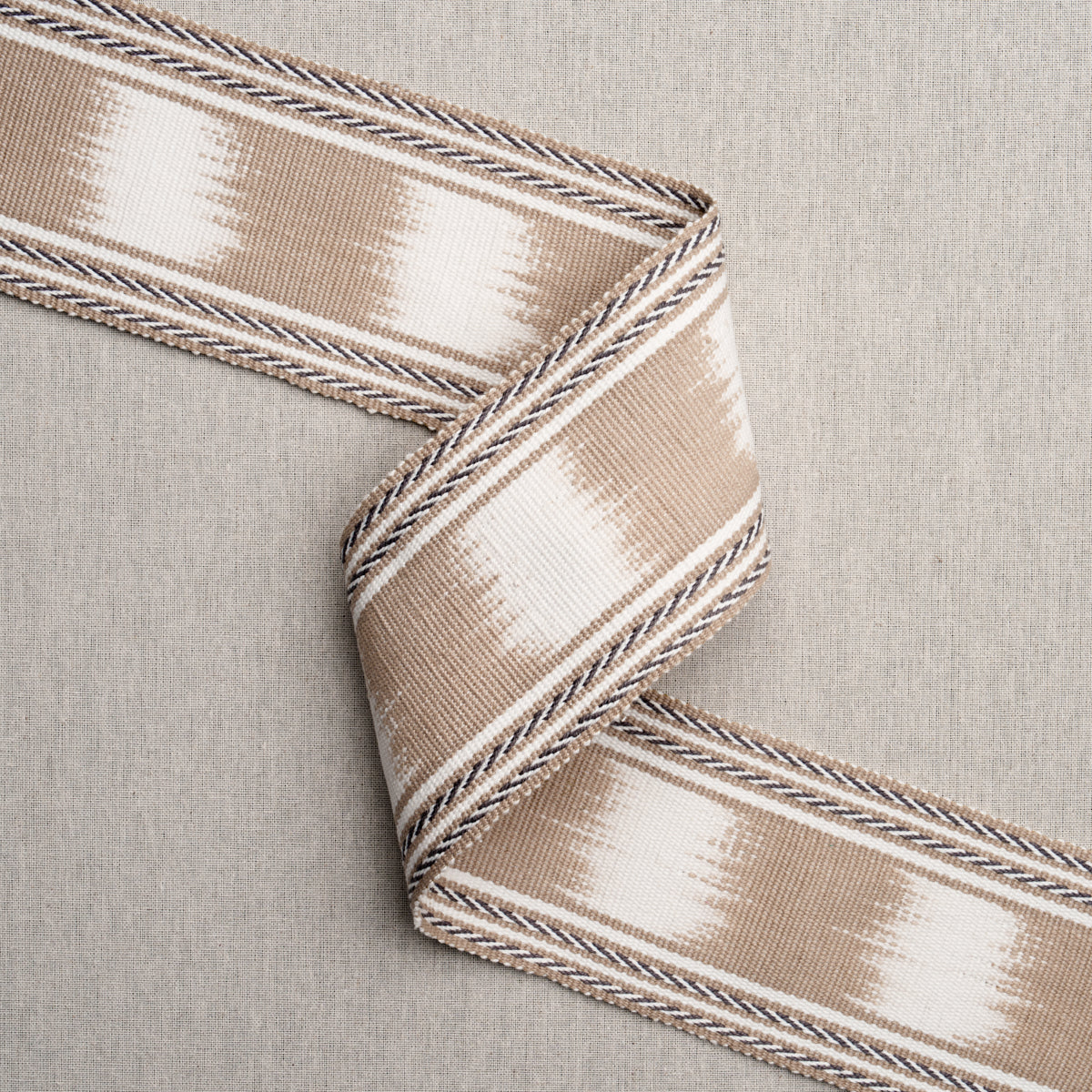 BANYAN-IKAT-TAPE-SAND-SCHUMACHER-79305 - Schumacher Trim