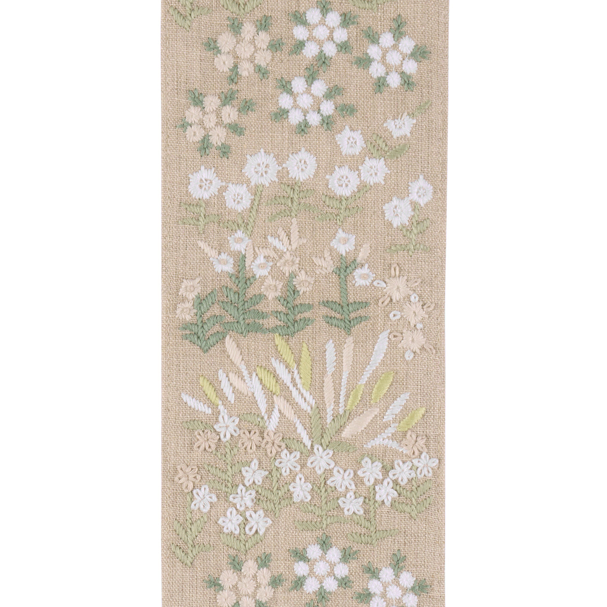 LULA-EMBROIDERED-TAPE-GREEN-SCHUMACHER-79314 - Schumacher Recortar