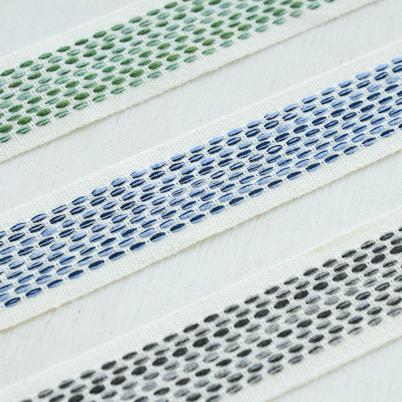 PORTOLA-TAPE-INDOOR-OUTDOOR-BLUE-SCHUMACHER-79421 - Schumacher Trim