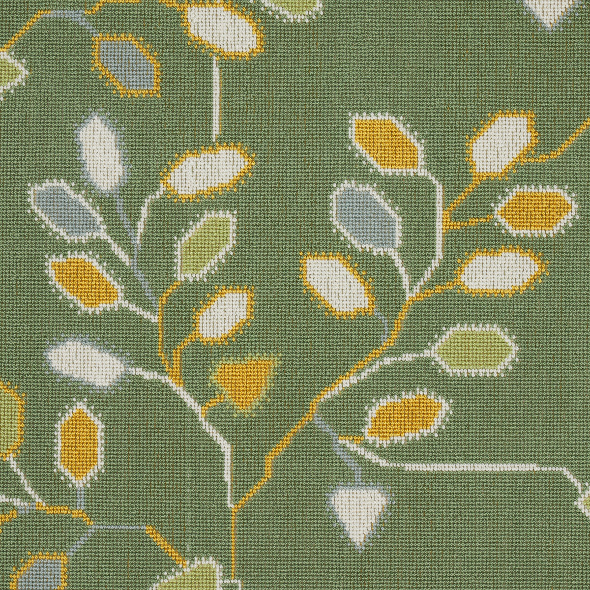 Tumble Weed Épinglé - Meadow Green - Schumacher 79514 Fabric - Schumacher Fabric
