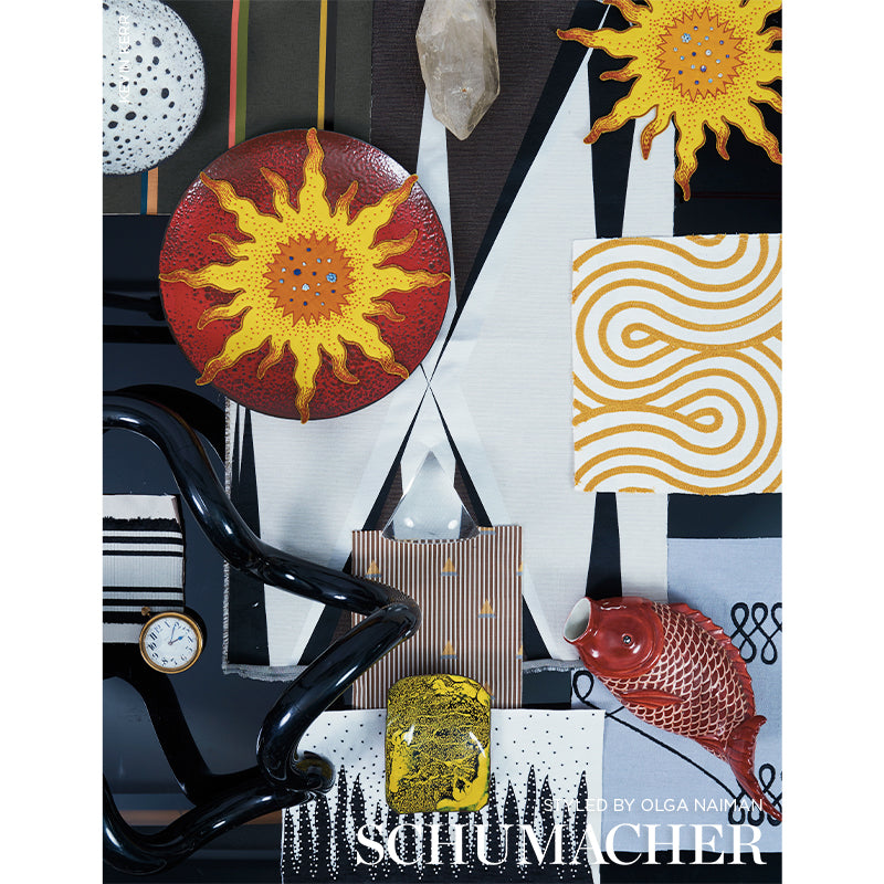 STALACTITE-TAPE-BLACK-WHITE-SCHUMACHER-79670 - Schumacher Recortar