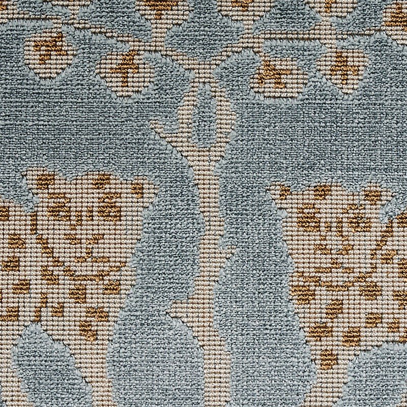 WOODLAND-LEOPARD-VELVET-MINERAL-SCHUMACHER-80080 - Schumacher Fabric