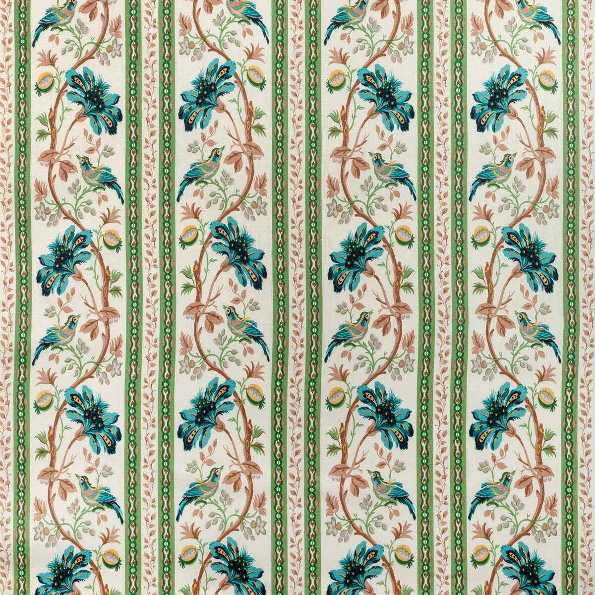 80121375130 Le Lac Border Aqua Green Brunschwig Fils Fabric