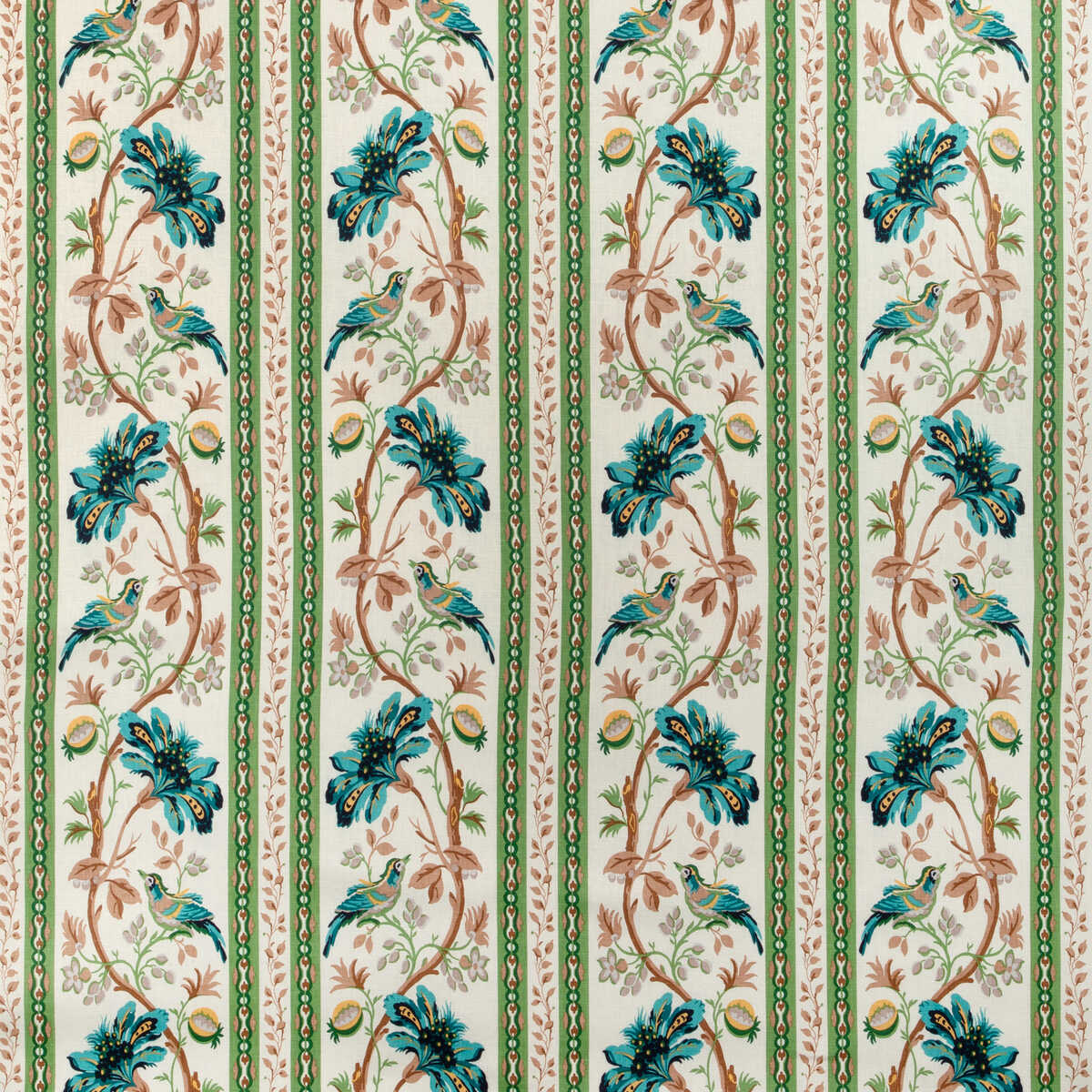 Le Lac Border - Aqua/Green - BRUNSCHWIG & FILS Fabric
