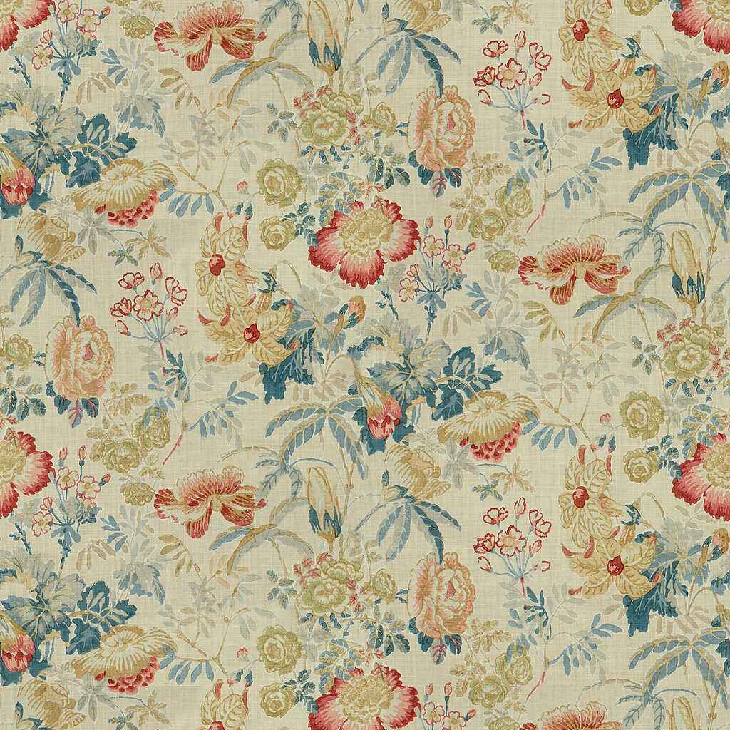 80131431950 Edenwood Hdb Red Blue Brunschwig Fils Fabric