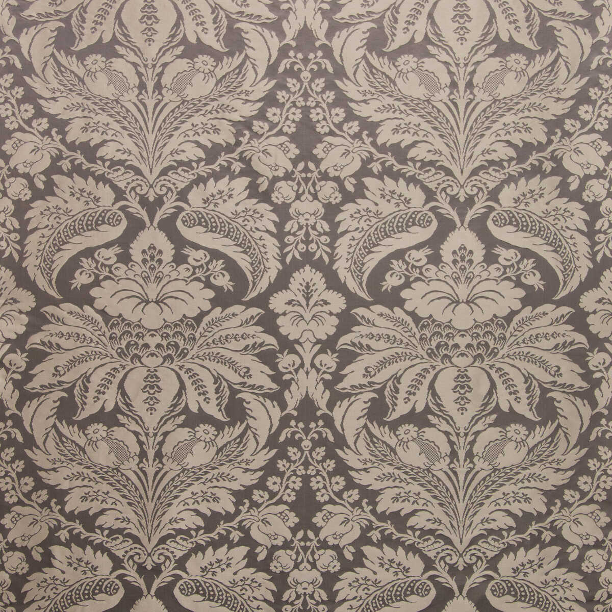 Damask Pierre - Charcoal - BRUNSCHWIG & FILS Tela