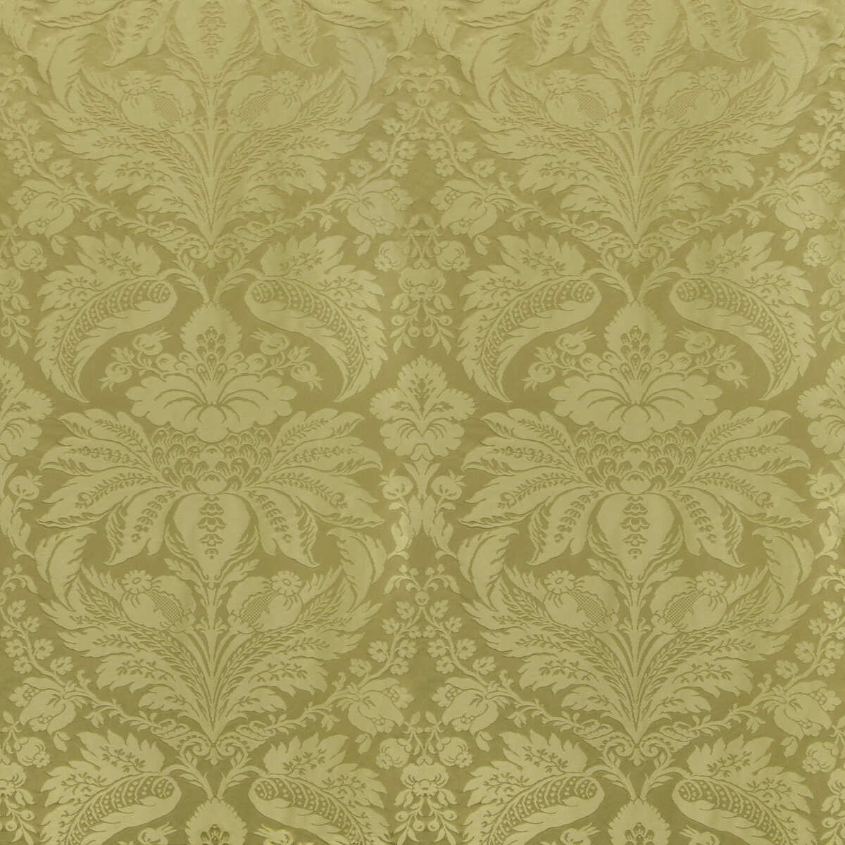 Damask Pierre - Olive - BRUNSCHWIG & FILS Tela
