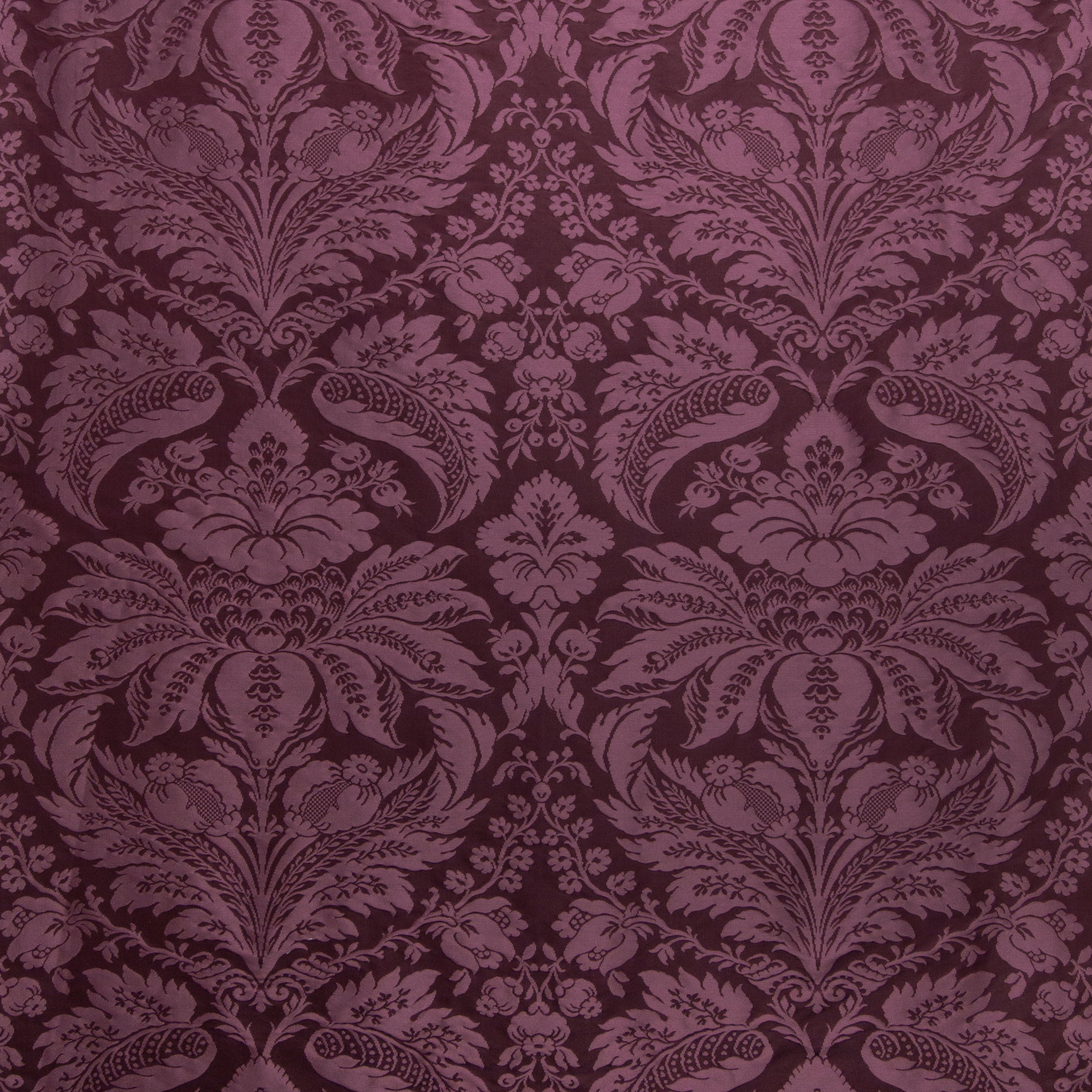 Damask Pierre - Eggplant - Brunschwig & Fils Fabric