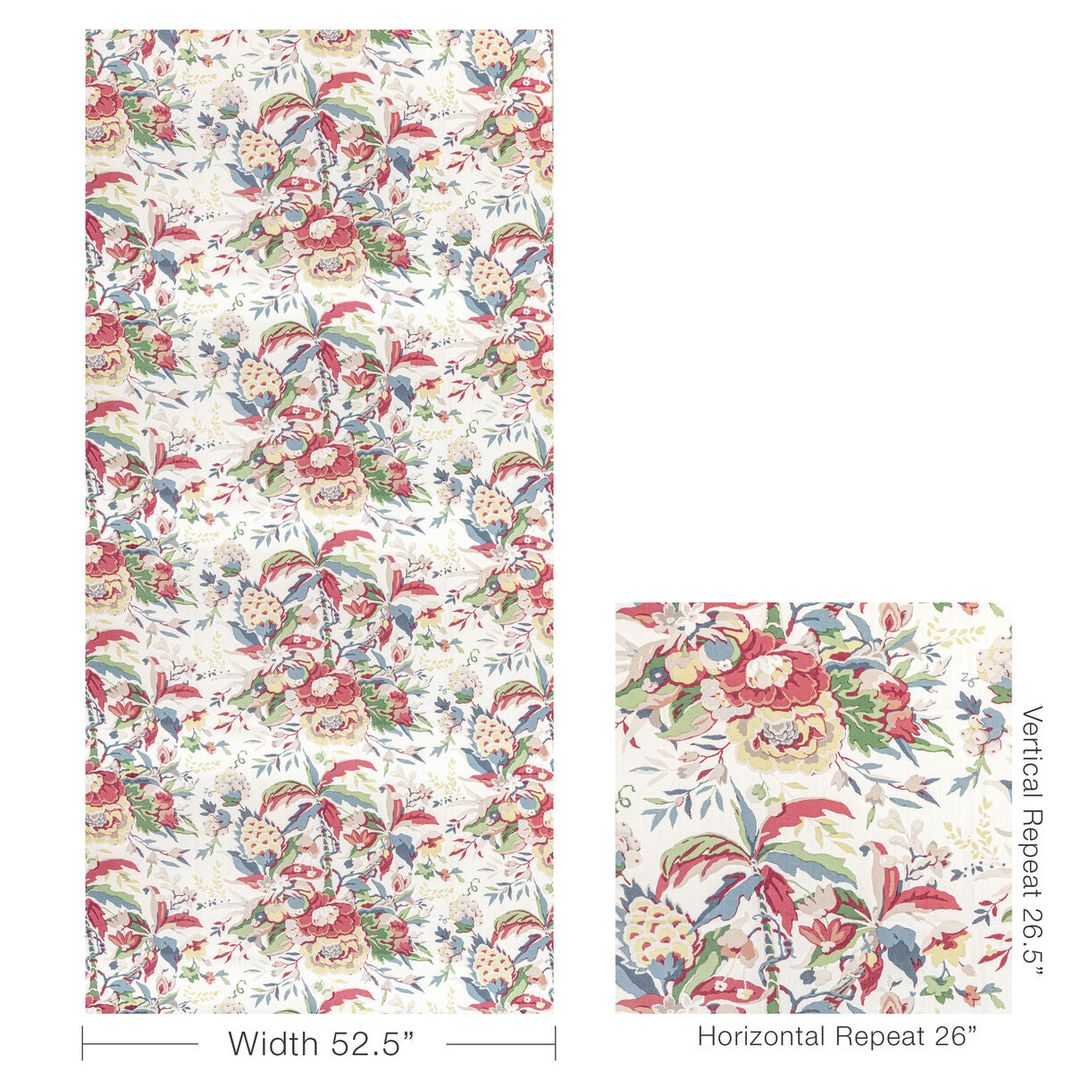 Horseshoe Bay - Red/Blue - Brunschwig & Fils Fabric
