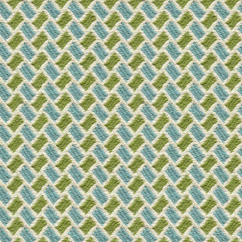80151125130 New Briquetage Aqua Lime Brunschwig Fils Fabric