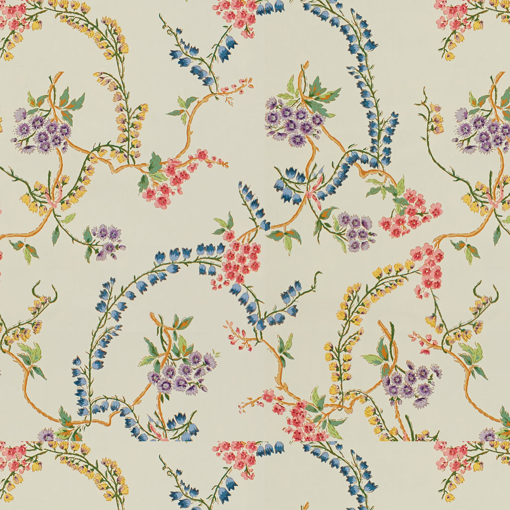 Les Glycines - Blanc - Brunschwig & Fils Fabric