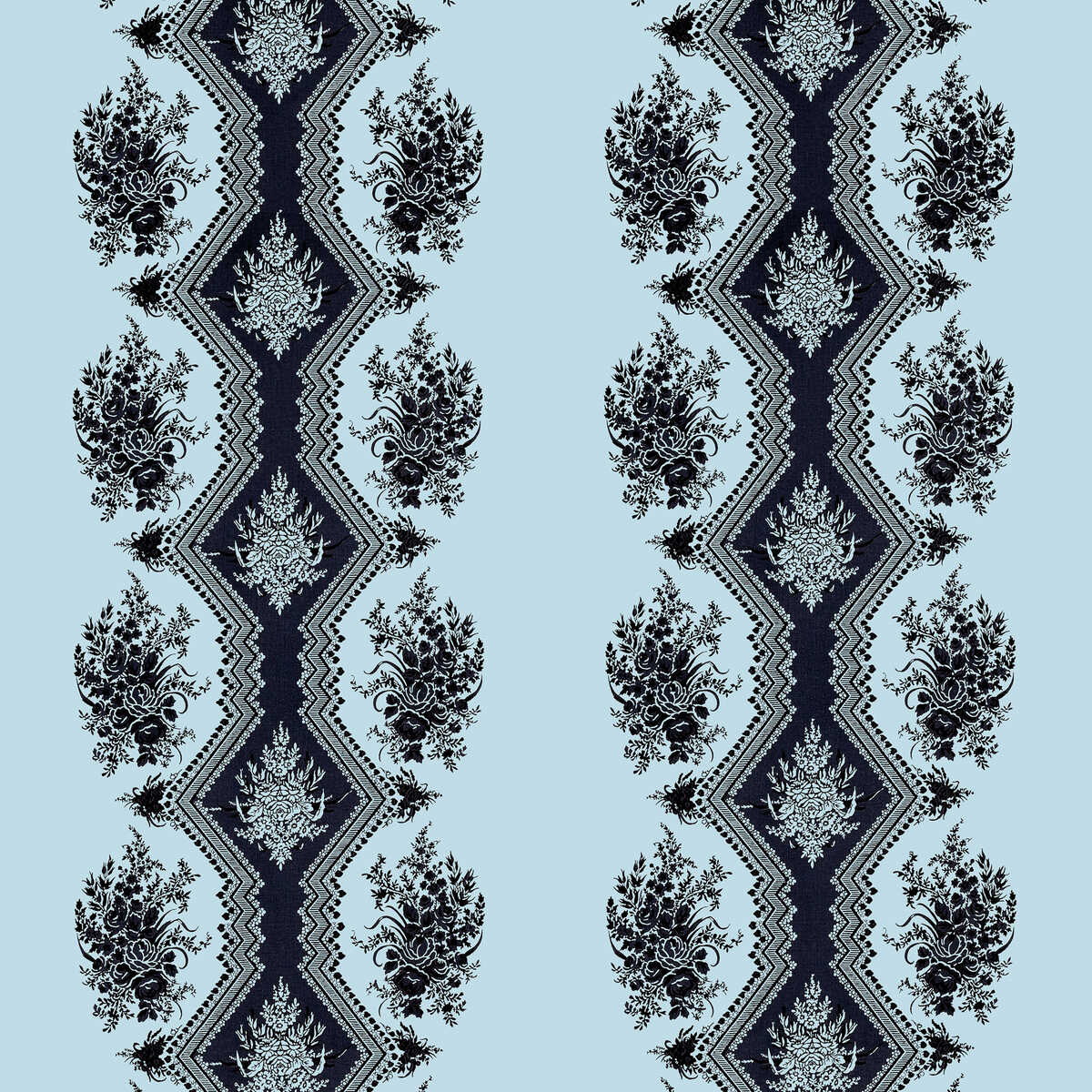 Coppelia Satin - Ciel - BRUNSCHWIG & FILS Tela
