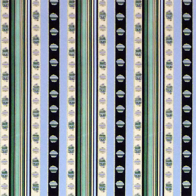 Rayure Moire - Vert - Brunschwig & Fils Fabric