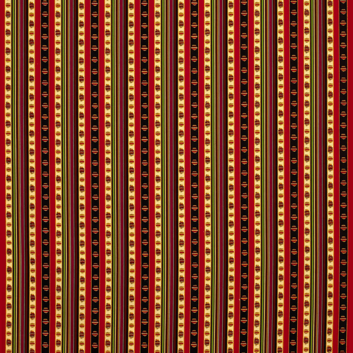 Rayure Percale - Rouge - BRUNSCHWIG & FILS Tela