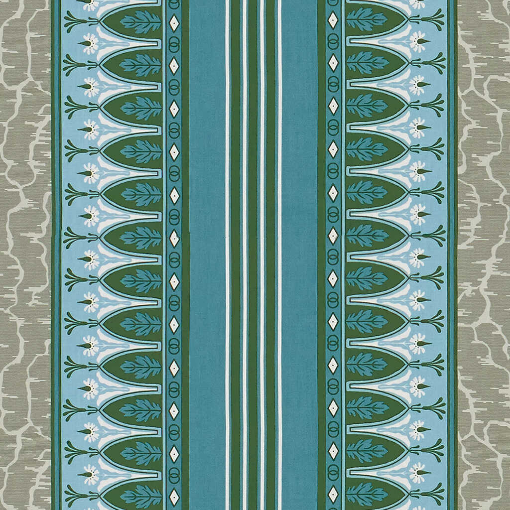 Lola Montez - Bleu/Grey - BRUNSCHWIG & FILS Fabric